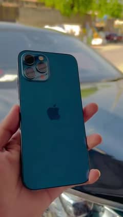 appla i phone 12 pro mx 128/ blue clor 10 by 10 water pack Jv unlock