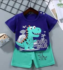 stylish printed Cotton jersey Shirt and shorts set for boy 2 PC