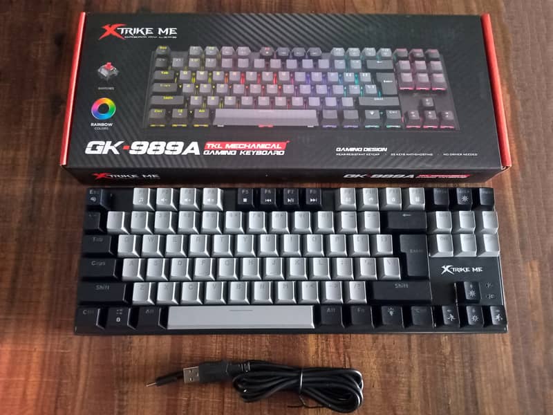 Xtrike Me GK-989A Wired Mechanical Gaming Keyboard TKL Keyboard 1