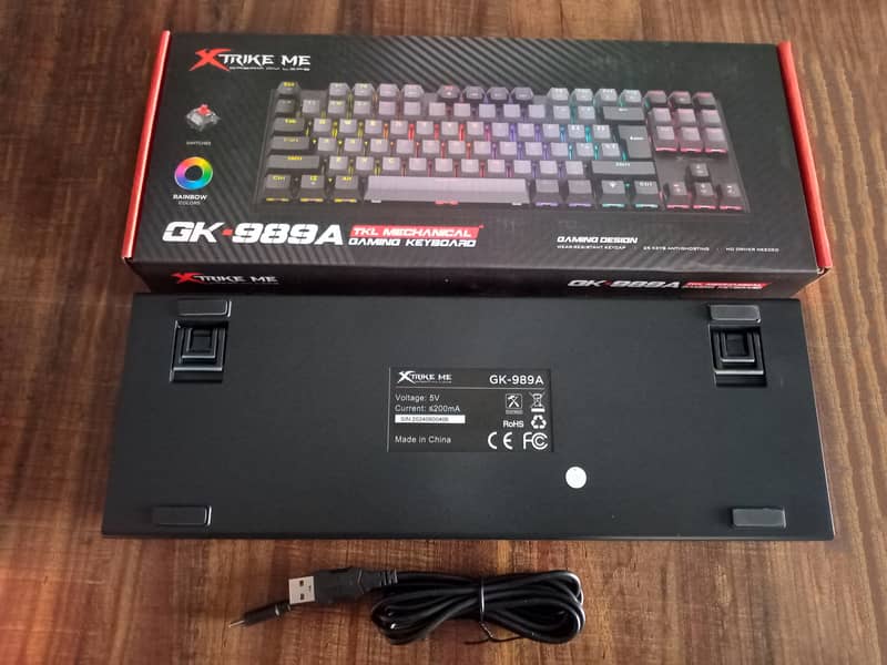 Xtrike Me GK-989A Wired Mechanical Gaming Keyboard TKL Keyboard 2