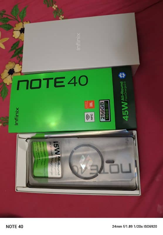 Infinix Note 40 8+8 / 256 GB in 9.5 Months Warranty 8