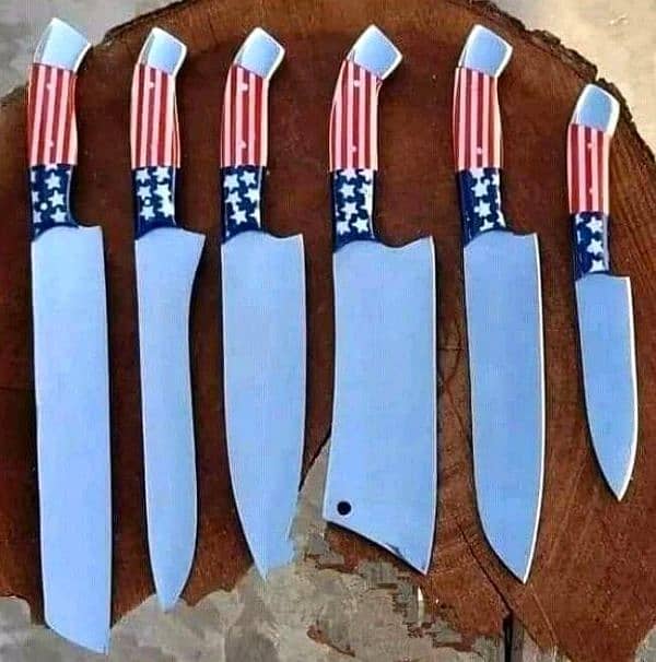 handmade chef knives set 0