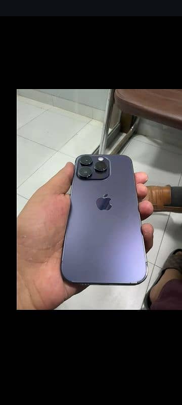 I phone 14 pro 128 gb factory unlocked non pta 10/10 condition 1