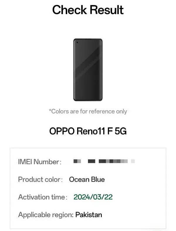 Oppo Reno 11F (5G Model) Orignal pics + E Warrenty attached 0