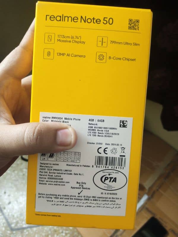 Realme Note 50 4/64 (13 month warranty available) 8