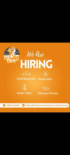 Restaurant staff required