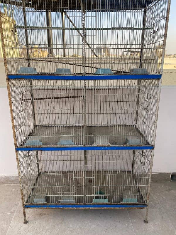 8 portion cage | love birds cage | animal cage | pinjra | hen cage 1