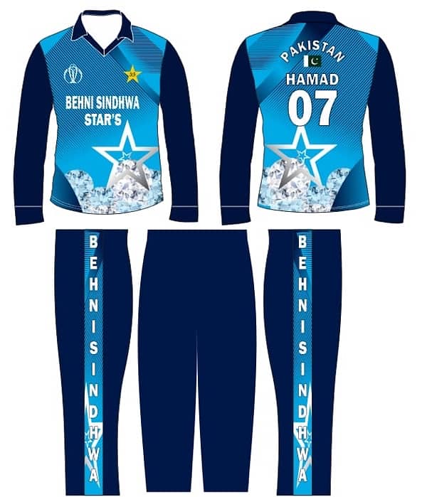 Customized printed uniforms for cricket, football,volleyball for teams 0