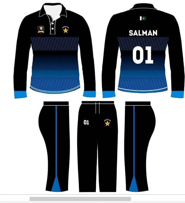 Customized printed uniforms for cricket, football,volleyball for teams 12