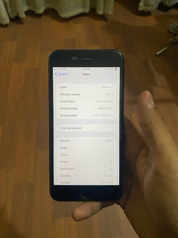 Iphone 7 Plus PTA Approve 128Gb All ok 8