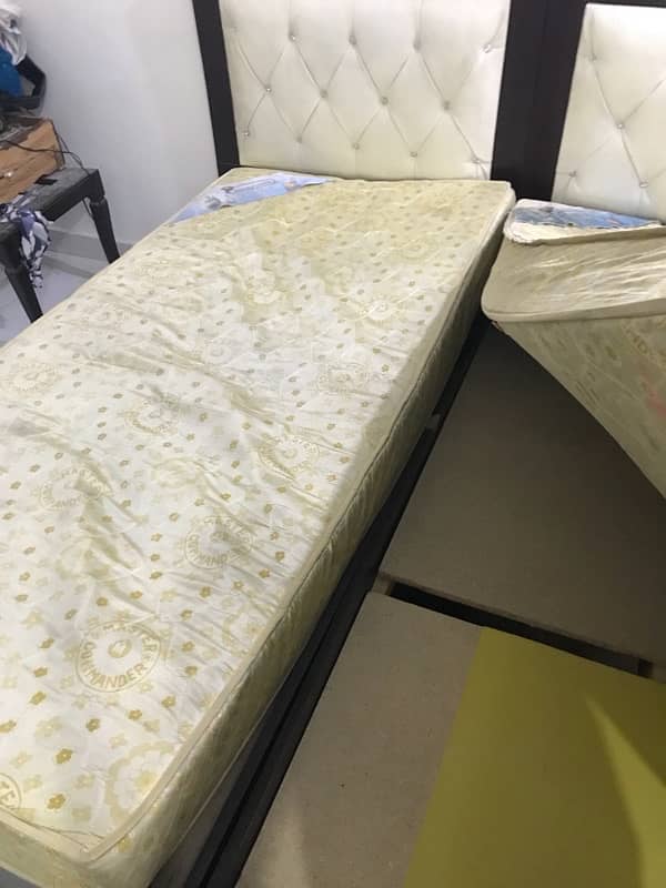 2 single bed for sale with matress 3