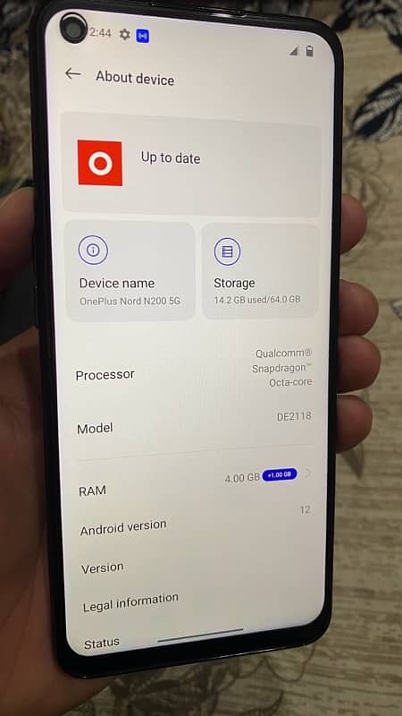 Oneplus Nord N200 5G (4/64) 90 Hz - Snapdragon Processor 1