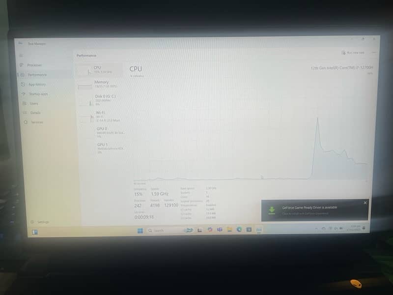 Alienware m15 R7 15.6”  (Core i7-12700H/1TB SSD/16GB RAM/RTX 3070TI 2
