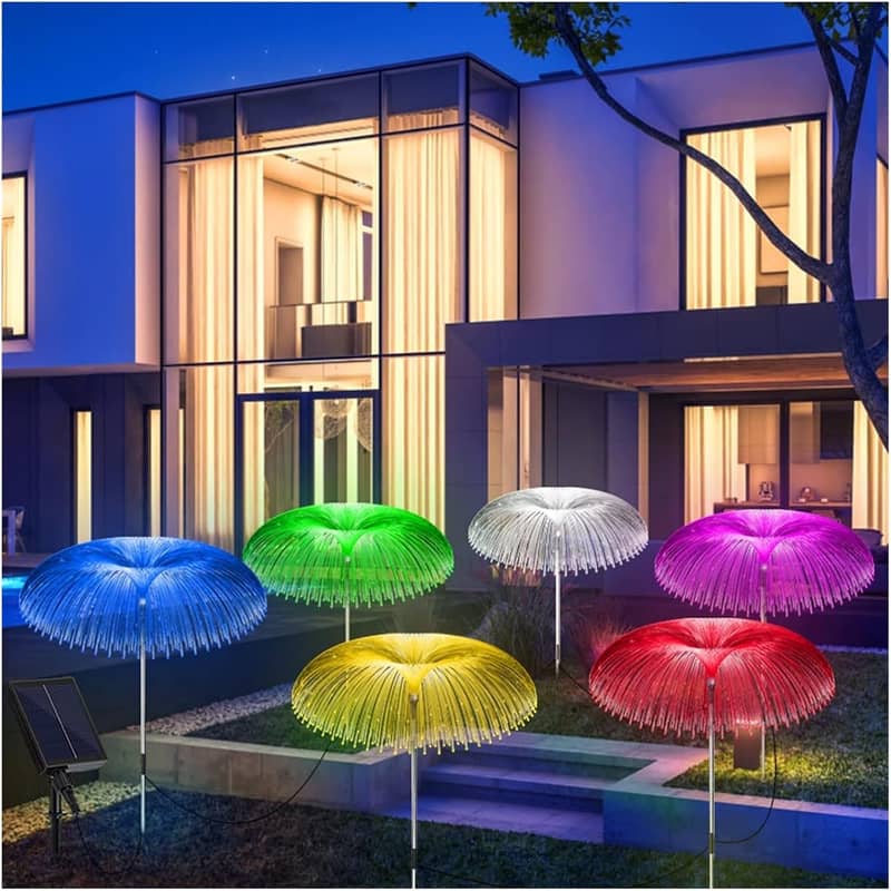 Solar Powered LED Light String Waterdrop Design, 8 Light Modes, 10