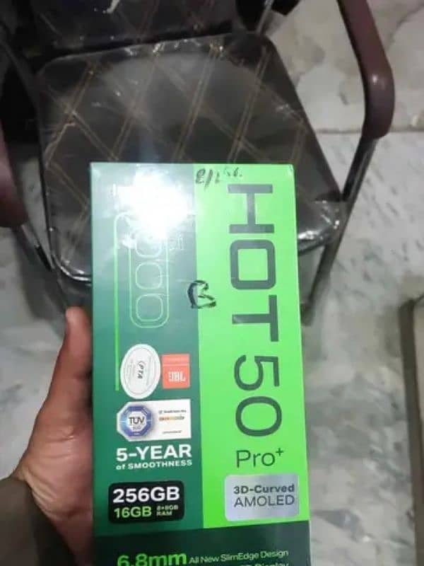 Infinix Hot 50Pro+ 8+8(256) Box Pack 1