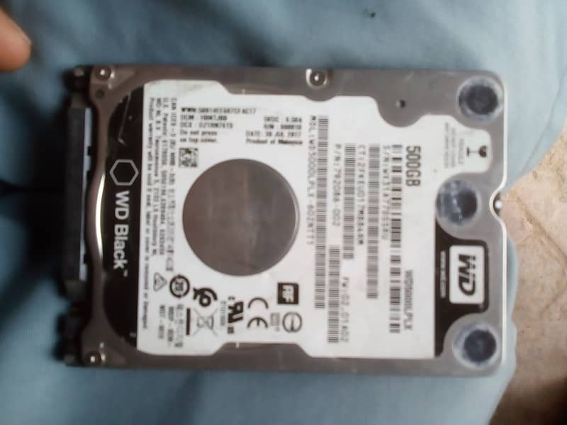 WD laptop Hard disk space 500Gb 0