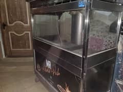 5 Feet fast food counter with 16 liter fryer non magnate