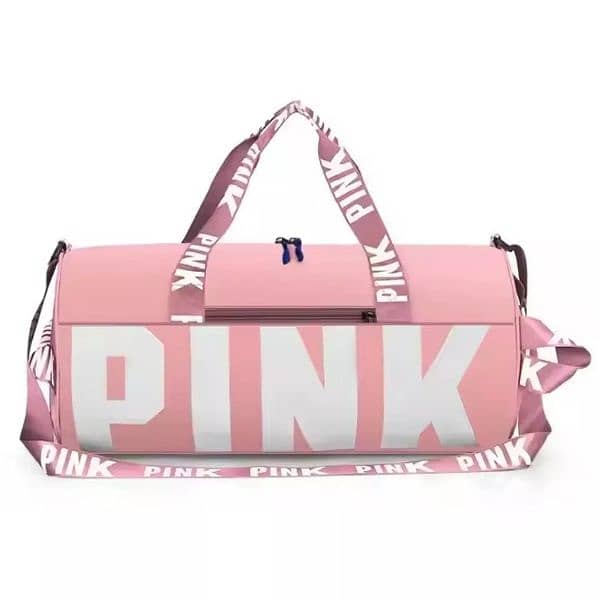 Women PINK Duffle Travel Bag/Gym Sport Bag/Brand New Travel Bag 2