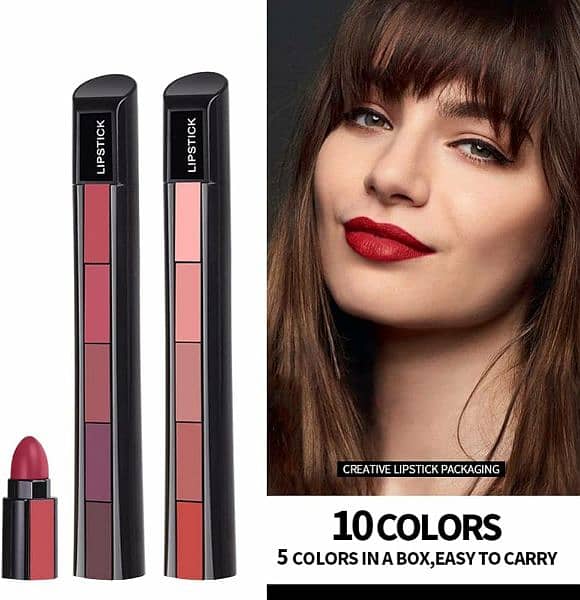 5 in 1 Lipstick Matte lipsticks Waterproof 4