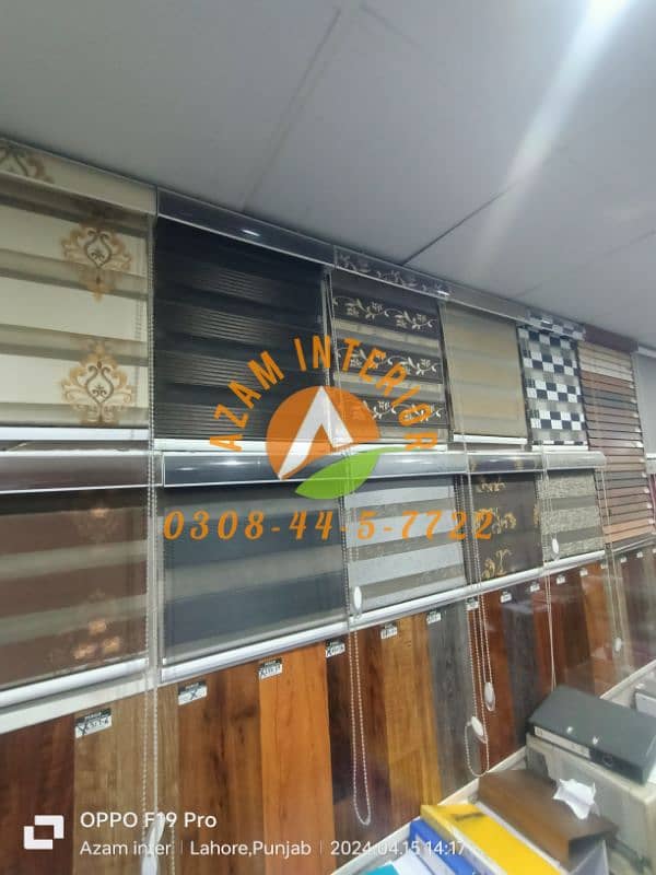 Roller blinds All types of window blinds Glass paper wooden floor Azam 8