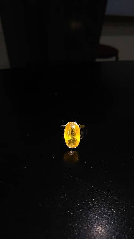 Natural Pukhraj Ring Stone – Premium Yellow Sapphire" 3