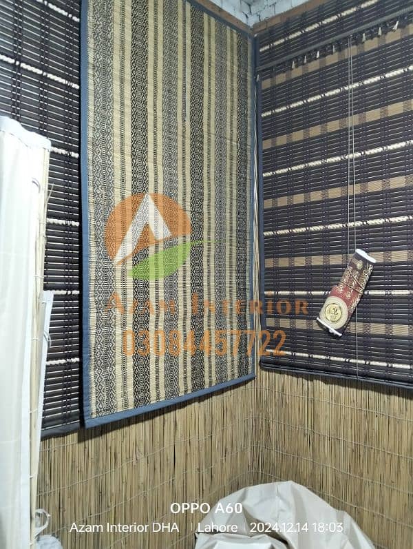 kana chikh window blinds heat prof water proof Bamboo chikh blinds 15