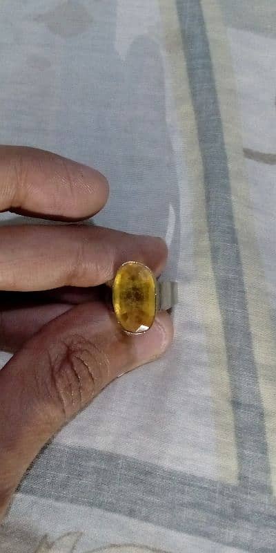 Natural Pukhraj Ring Stone – Premium Yellow Sapphire" 0