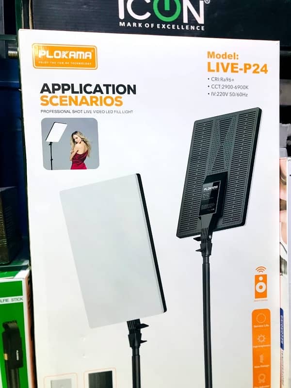 Plokama Led Fill Light/ringlight Live P24 For Professional Photography 0