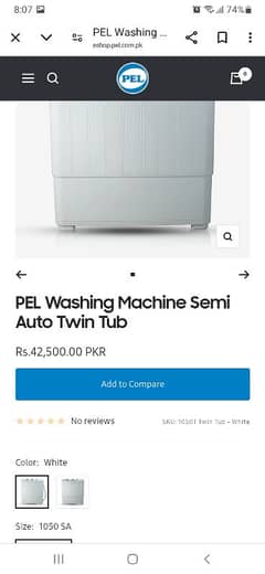 Double Washing Machine for Sale