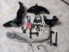 ybr accessories SC project exhaust, engine guard etc PH: o3o59919292