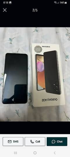 samsung a32 full box almost new