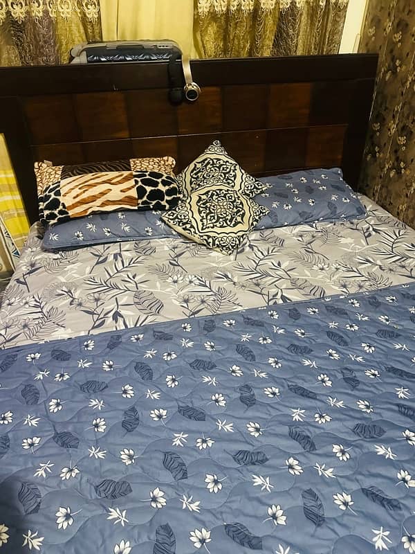 wooden bed urgent sale 1