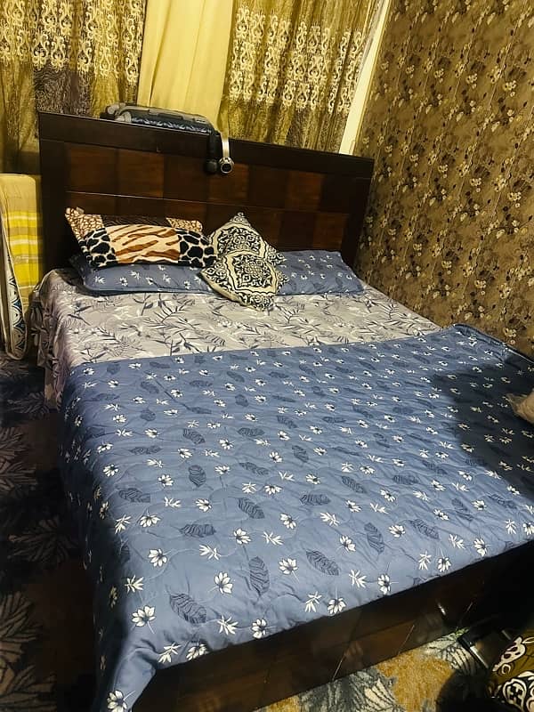 wooden bed urgent sale 3