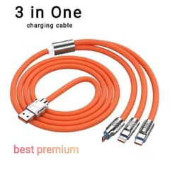 3 in one fast charging cable The Best cable 120W . simple type C iphon.