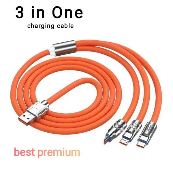 3 in one fast charging cable The Best cable 120W . simple type C iphon. 0