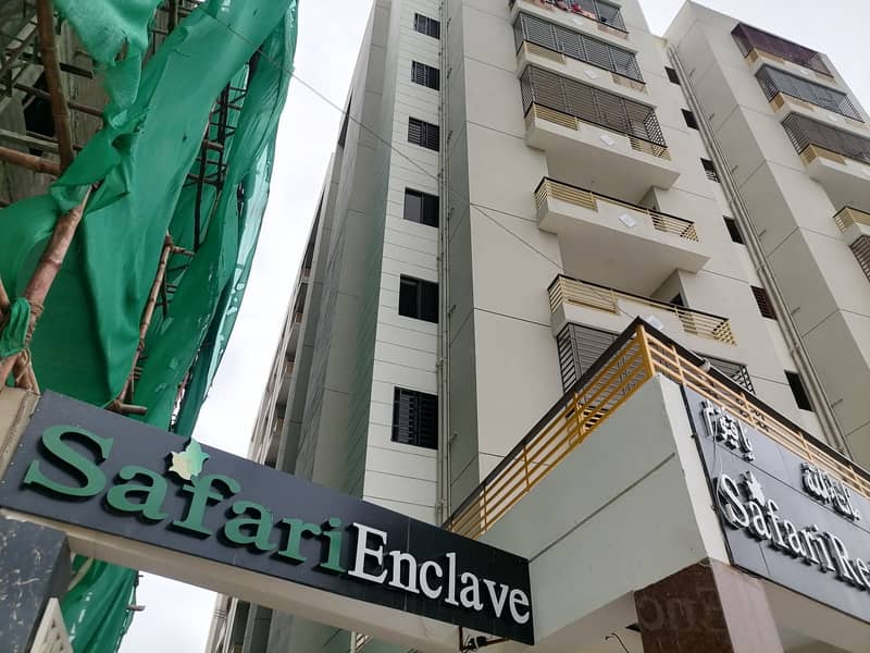 Two Bedroom Drawing And Dinning Flat Available For Rent Of 1450 Square Feet In Safari Enclave Apartments Karachi Near RHIM JHIM TOWER Scheme 33 Karachi 16