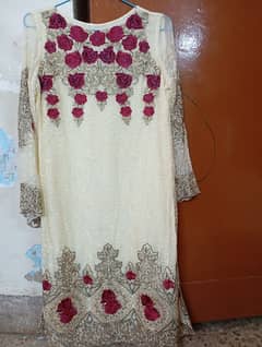 3pc embroidery stitched suit