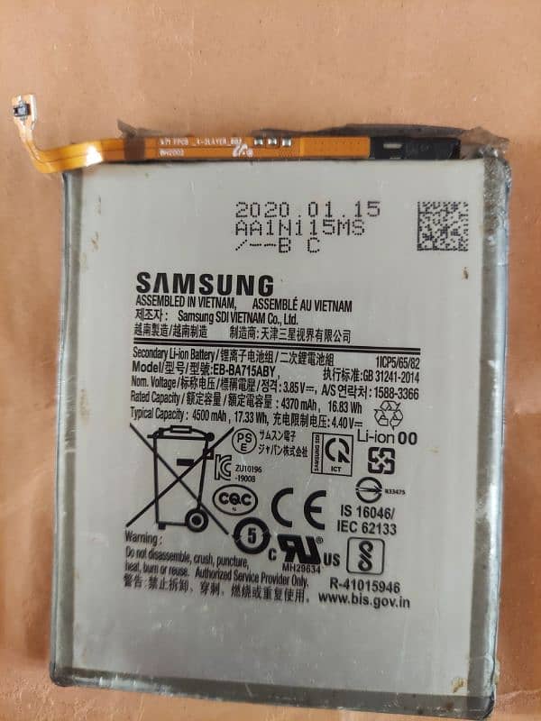 Samsung A71 4g genuine Battery 0