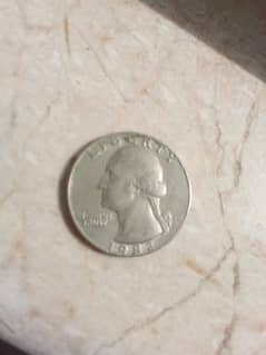 Rare Quarter Dollar coin 1982 for sell