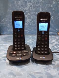 UK imported bt twin cordless phone with intercom with answer machine