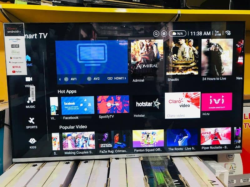 43 inch smart Led TV Bluetooth voice remote 0334/5354/838 8