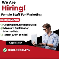 Female Staff Required | Sales Jobs | Jobs In Lahore