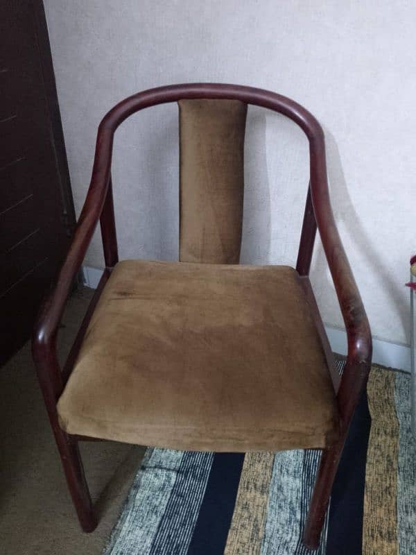 Wooden Strong material 2 chair available for sale 1