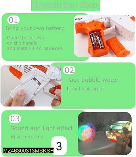 Bubble Gun Machine For Kids  WhatsApp (03145156658) 1