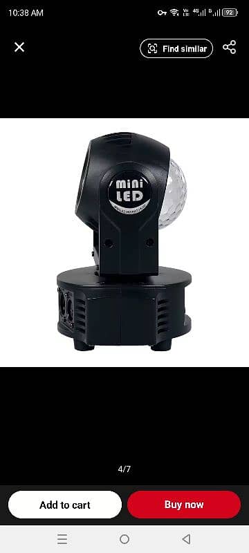 MINI Moving Head Light Beam+Magic Ball 2in1 Effect Light RGBW Ful 1