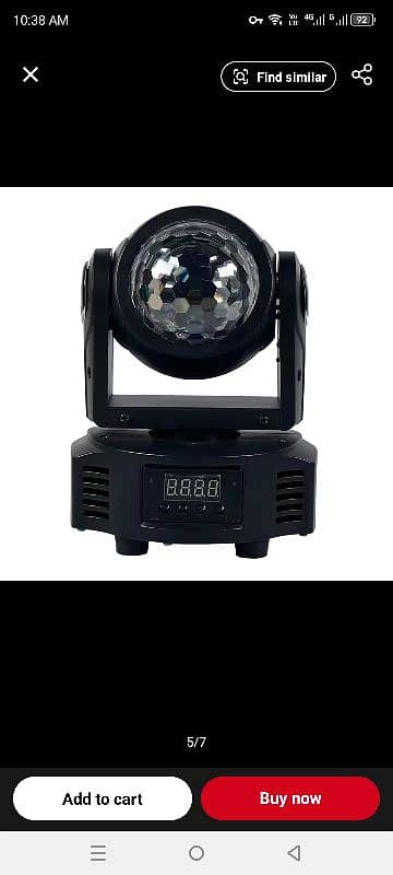 MINI Moving Head Light Beam+Magic Ball 2in1 Effect Light RGBW Ful 2