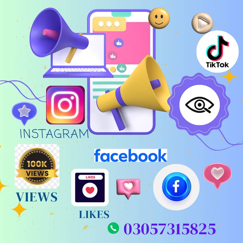 Views /Followers /Subscribers/TikTok/Instagram/YouTube/Facebook 3