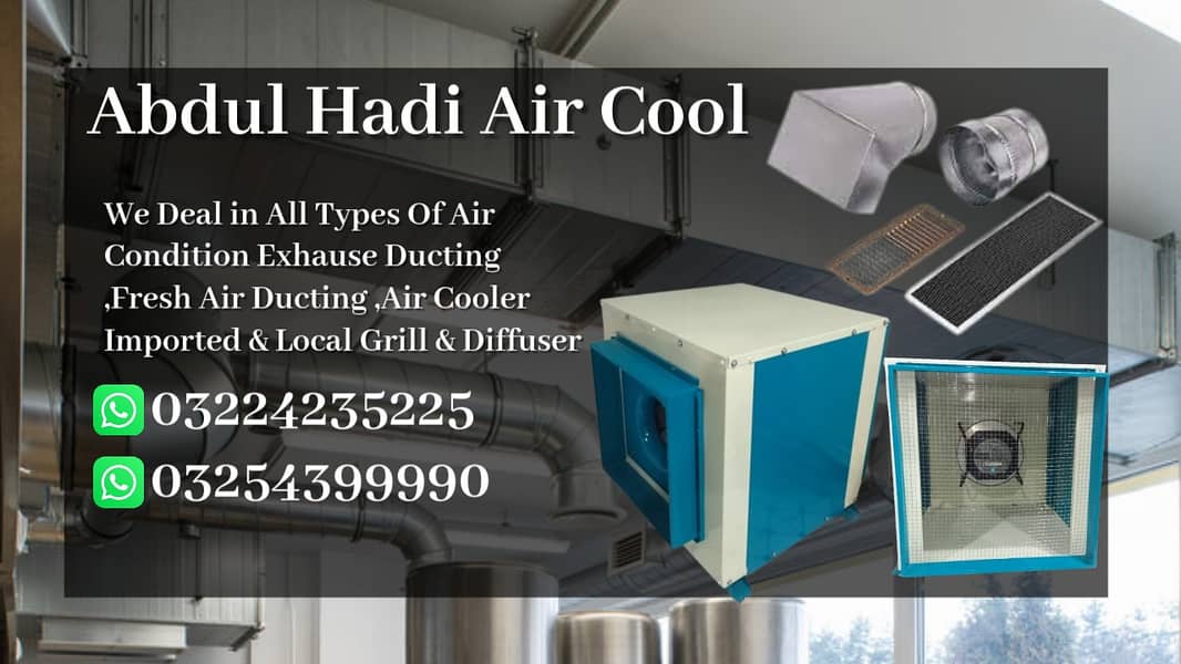 Evaporative Duct Cooler / Fresh Duct duct / Per Squaree feet rate 0