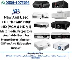 Branded HDMI & VGA Projectors available for sale