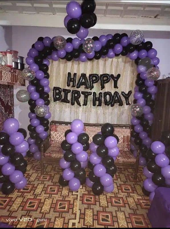 Birthday Party Wedding Anniversary Ballon Decorations Event Planner 2